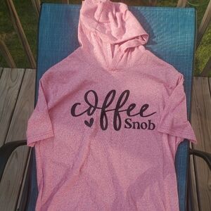 Size L Next Level women's hooded T-shirt